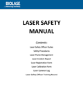 Laser Safety Manual