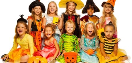 Group Of Halloween Kids