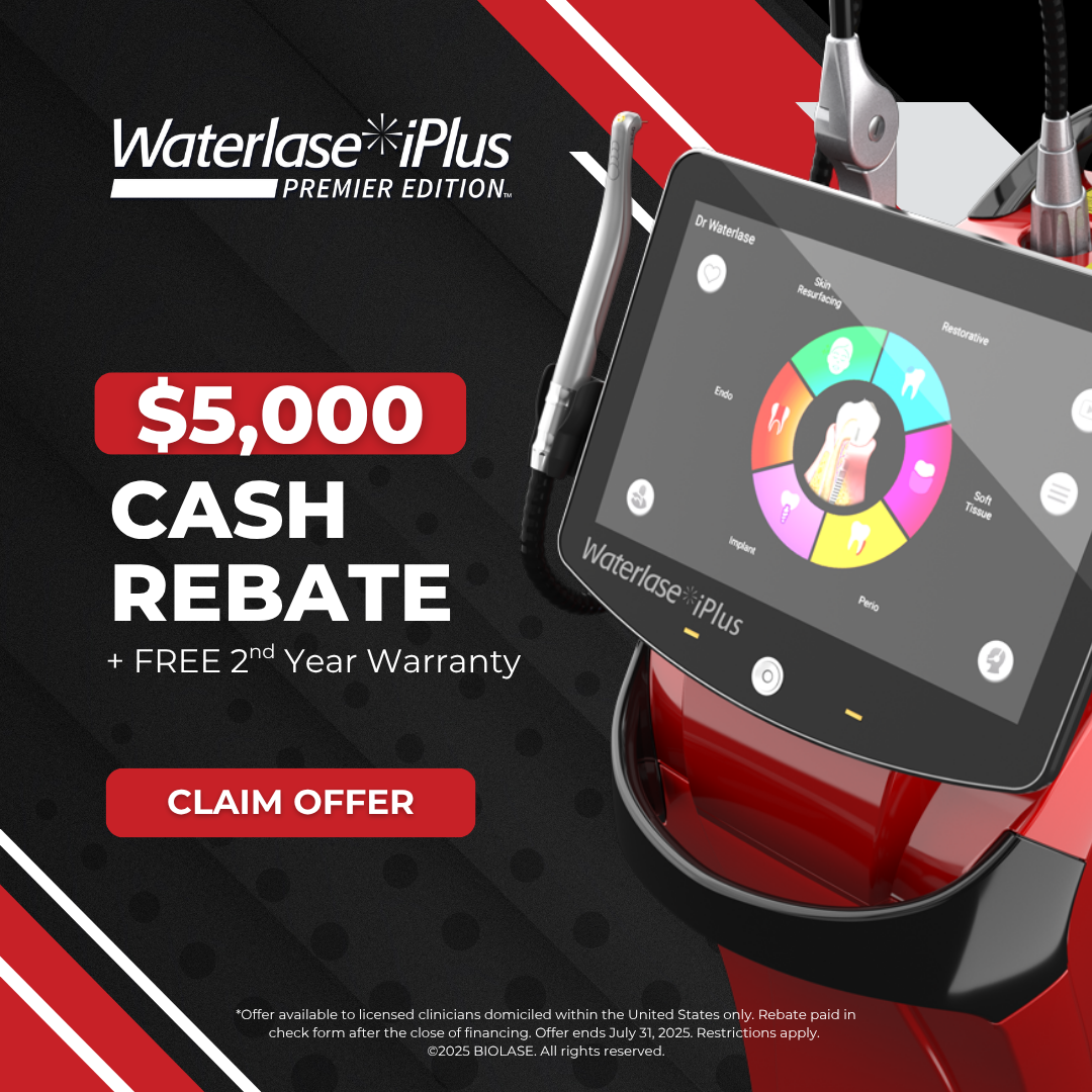 Waterlase iPlus Premier Cash Rebate Offer